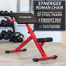 Synergee Roman Chair Red Hyperextension GHD Ab Bench B081HHF1BG-NEW - Brand New