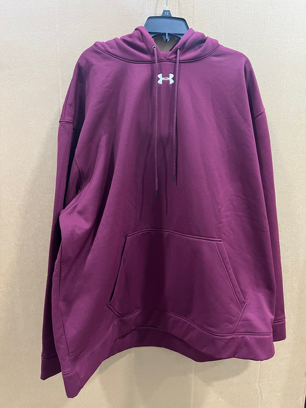 1256966 UNDER ARMOUR COLD GEAR HOODIE SIZE 4XL - BURGUNDY New