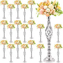 RTTERI 20 PCS 22.8 IN METAL FLOWER STAND WEDDING CENTERPIECE - SILVER - Like New