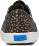 KEDS WOMEN'S CHAMPION CANVAS LACE UP SNEAKER - SIZE 7.5 - BLACK/BRONZE - Like New