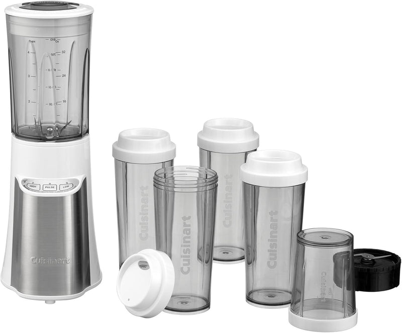 CUISINART CPB-300W SMARTPOWER 15 PIECE COMPACT PORTABLE BLENDING - WHITE Like New