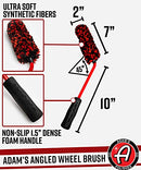 Adam's Polishes Angled Wheel Detailing Brush Car Cleaning Wheel Brush Small - Brand New