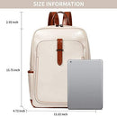 BROMEN Leather Laptop Backpack for 15.6" Computer Travel School Professional - Like New