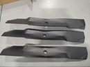 GENERIC 18" MOWER BLADES REPLACEMENT  JOHN DEERE Z540M Z375R PACK OF 3 - BLACK - Like New