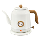 ULCREIGO 1.2L Kettle Thermometer Boiling Water Tea Gooseneck Electric - White - Like New