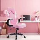 Heavy Duty Gaming Chair Ergonomic Gamer for Home Office Lumbar Support - Pink - Brand New
