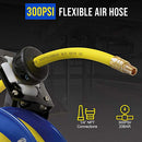 Goodyear Air Hose Reel Retractable 3/8" x 25' Premium Commercial SBR GUR006 - Like New