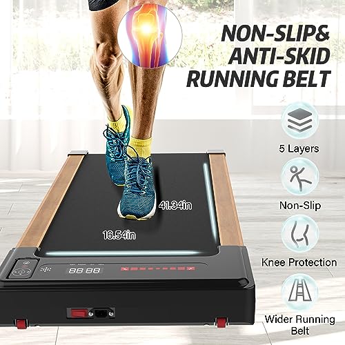 ACTWIND WALKING PAD TREADMILLS,PORTABLE TREADMILL,2.5HP - BLACK GRAIN - Like New
