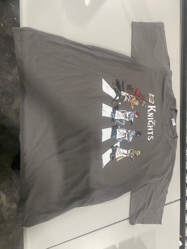 PORT&COMPANY 100% THE KNIGHTS T-SHIRT - SIZE: MEN XL - ASPHALT - SIZE: MEN XL - Like New