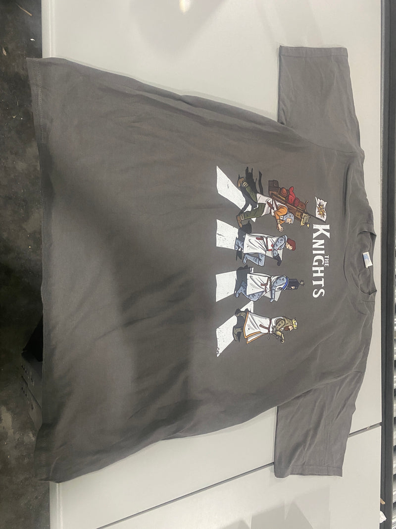 PORT&COMPANY 100% THE KNIGHTS T-SHIRT - SIZE: MEN XL - ASPHALT - SIZE: MEN XL - Like New