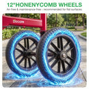 Dacare 12" All Terrain Knee Scooter, Foldable Knee Scooter - Honeycomb Wheels - Brand New