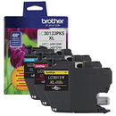 Brother High-Yield Color Printer Ink Cartridges LC3013 3-Pack - Brand New