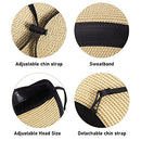 SIMPLICITY WOMEN'S SUMMER FOLDABLE WIDE BRIM HATS STRAW SUN VISOR - 3 COLORS - Like New