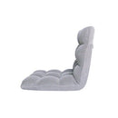 Loungie Microplush Recliner Chair, Grey - Brand New