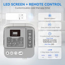 KETFIY COLD THERAPY MACHINE PROGRAMMABLE KNEE ICE MACHINE SILENT PUMP - WHITE - Like New