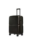 ANTLER SINGLE STRIPE CHECKED MEDIUM LUGGAGE 26X18X12 89L PPO-700106-M - BLACK - Like New