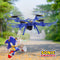 SAKAR Sonic The Hedgehog Sky Racer Drone WiFi Camera, DRC18211A-BLU-STK-9 - BLUE Like New