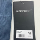 90 DEGREE BY REFLEX WOMEN'S SEAMLESS V-NECK CROP RIBBED TANK - SIZE M - INDIGO - Brand New