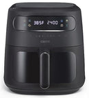 CRUZ 8.0 QT DIGITAL AIR FRYER TURBOCRISP TECHNOLOGY TOUCH SCREEN - BLACK - Like New