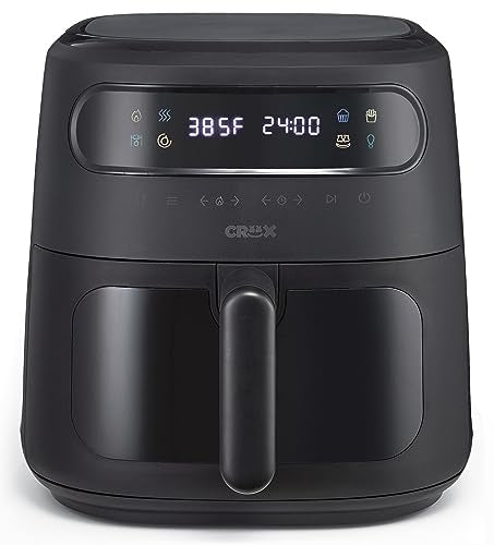 CRUZ 8.0 QT DIGITAL AIR FRYER TURBOCRISP TECHNOLOGY TOUCH - Scratch & Dent