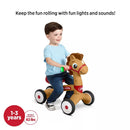 RADIO FLYER LIL' RACERS PERCY THE PONY RIDING TOY - BROWN/RED - Like New