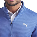 631241 PUMA Men's Pebble 1/4 Zip Blue Horizon XL - Brand New