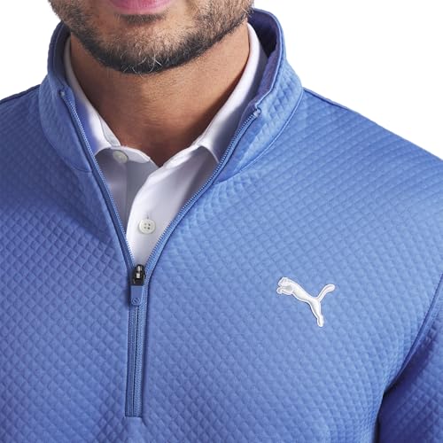 631241 PUMA Men's Pebble 1/4 Zip Blue Horizon XL - Brand New