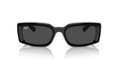 RAY-BAN WOMENS KILIANE SQUARE SUNGLASSES - BLACK/DARK GRAY - Like New