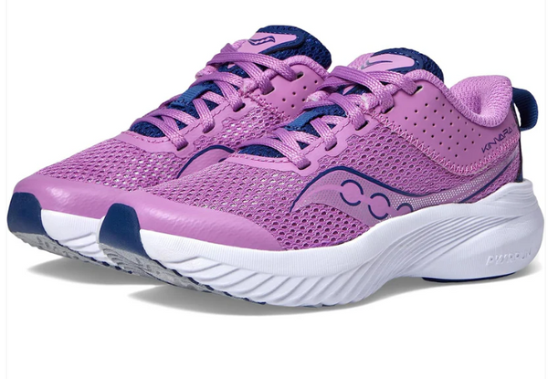 SAUCONY KINVARA 14 SNEAKER - SIZE: WOMEN 7.5 (AU/UK W5.5) - GRAPE/INDIGO - Like New