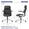 NOUHAUS +POSTURE ERGONOMIC PU LEATHER OFFICE CHAIR - BLACK - Like New