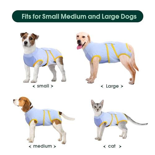 Kuoser Recovery Suit for Dogs Cats After Surgery Professional Pet Recovery Shirt - Brand New