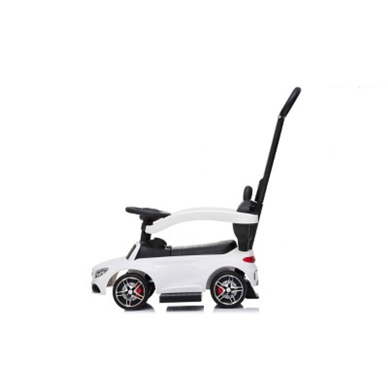 BEST RIDE ON CARS 3 IN 1 PUSH CARS RIDE-ON MERCEDES AMG-C63 - WHITE - Like New