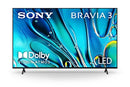 SONY BRAVIA 3 55” CLASS LED 4K HDR GOOGLE TV K-55S30C - Black - Like New