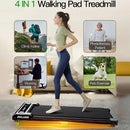 AKLUER - 480L-A WALKING PAD WITH INCLINE, 2.5HP UNDER DESK TREADMILL  - BLACK - Like New