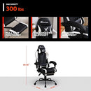 X ROCKER PC GAMING DESK CHAIR WITH WHEELS ADJUSTABLE ERGONOMIC - Scratch & Dent