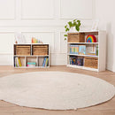 ECR4KIDS CLASSIC BOOKCASE, 36IN, ADJUSTABLE SHELVES, WHITE WASH ELR-17100-WW - Like New