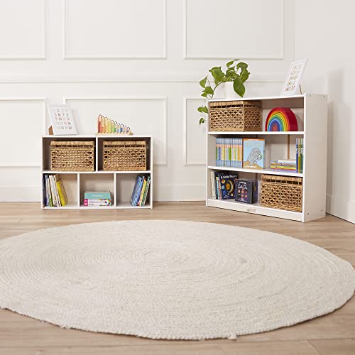 ECR4KIDS CLASSIC BOOKCASE, 36IN, ADJUSTABLE SHELVES, WHITE WASH ELR-17100-WW - Like New