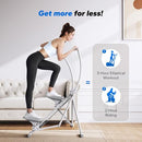 MERACH STAIR STEPPER ADJUSTABLE RESISTANCE FOLDABLE STAIR CLIMBER BRIGHT WHITE - Like New