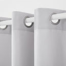 TOWN AND COUNTRY HEAVYWEIGHT CURTAINS LIGHT OPACITY GROMMET 54"x96" - GRAY - Like New