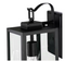 UIXE 2-LIGHT MATTE BLACK HARDWIRED OUTDOOR LANTERN SCONCE SEEDED GLASS - BLACK - Like New