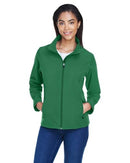 TEAM 365 LADIES LEADER SOFT SHELL JACKET M SPORT DARK GREEN - M - Like New