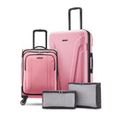 American Tourister Troupe Hardside Softside 4PC SET 143259-6769 - Pink Lemonade Like New