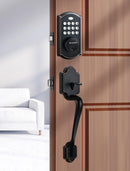 ELAMOR M19 Front Door Lock Set, Keyless Entry Deadbolt, Easy-to-Install - Bronze - Like New