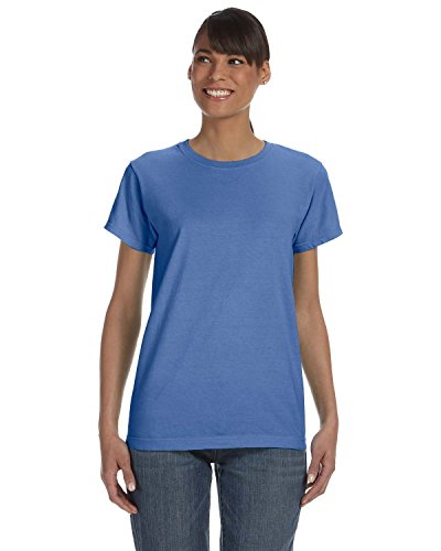 Comfort Colors Women's Short Sleeve Tee Style G3333 WOMEN BLUE FLO XS - Like New