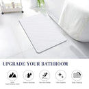 Kooteta SBM-LX-W Stone Bath Mat, Diatomaceous Earth Shower Mat - White Diamond Like New