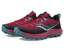 S10838 SAUCONY WOMEN'S PEREGRINE TRAIL SHOE SIZE 7.5 BERRY/MINERAL - Like New