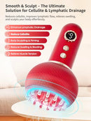 PAIAITO LYMPHATIC DRAINAGE MASSAGER & ANTI CELLULITE MASSAGE TOOL - RED - Like New