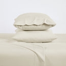 BIBB HOME 2000 COUNT 6-PIECE RAYON FROM BAMBOO SHEET SET - KING - CREAM - Like New