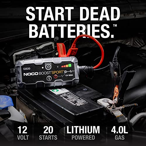 NOCO Boost Sport GB20 500A UltraSafe Car Battery Jump Starter, - Scratch & Dent