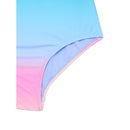 NO BOUNDARIES GIRLS ZIP UP RASH GUARD ONE PIECE SWIMSUIT, SIZE M - BLUE LARK - Brand New